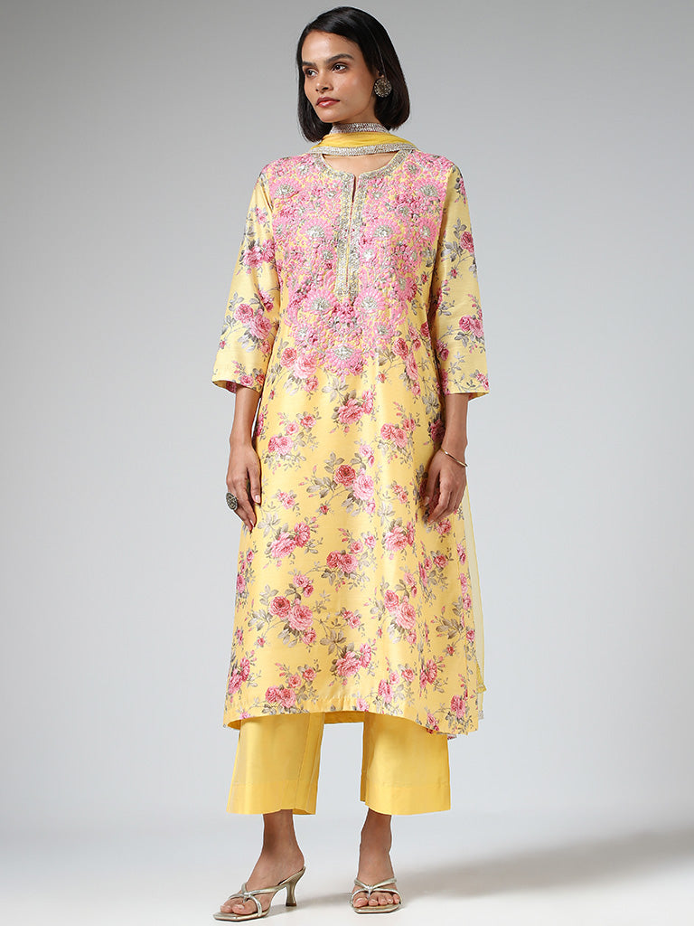 Vark by Westside Aqua Gold Embroidered Ethnic Set | Trendy fashion women,  Fashion lifestyle, Kurta designs